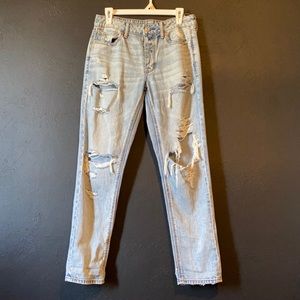 American Eagle distressed boyfriend jeans